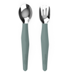 CUBIERTOS ACERO INOX BEBÉ HARMONY GREEN